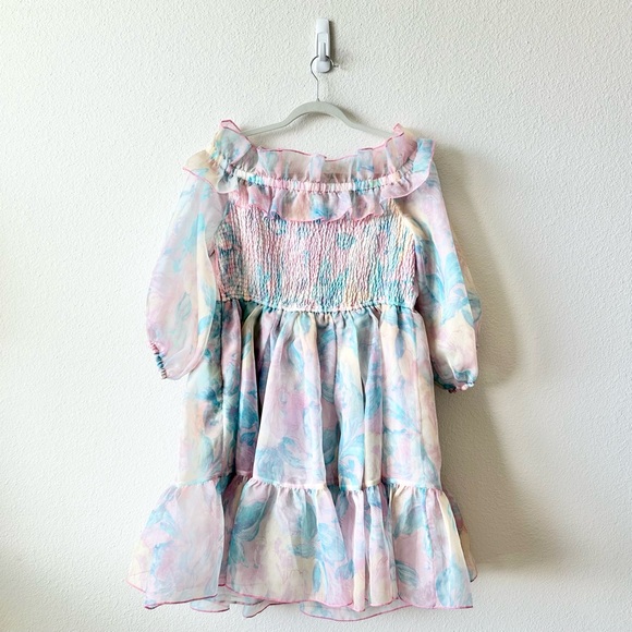 Selkie Stepmom Cherub Mini Dress in Pastel Pink Blue Size 2X - Picture 5 of 10